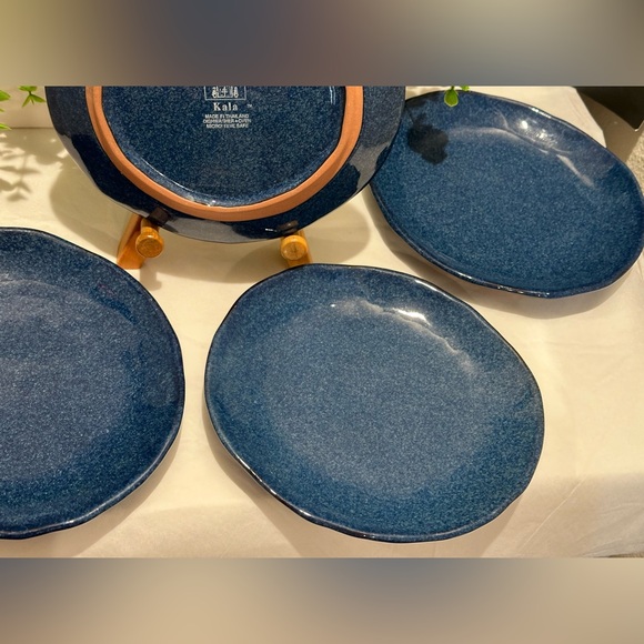 4 Tabletops Gallery”KALA" Midnight Blue Large Platter -10” Dishwasher-Oven-Micro - Picture 7 of 9